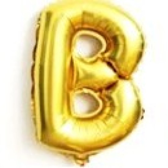 14GLB   14吋細金色字母氣球B 