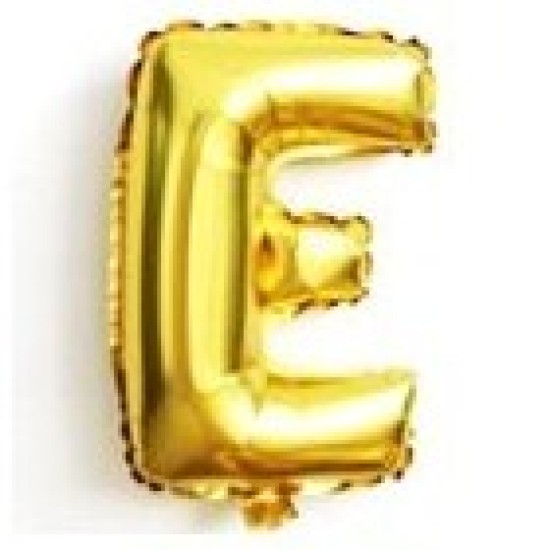 14GLE     14吋細金色字母氣球E