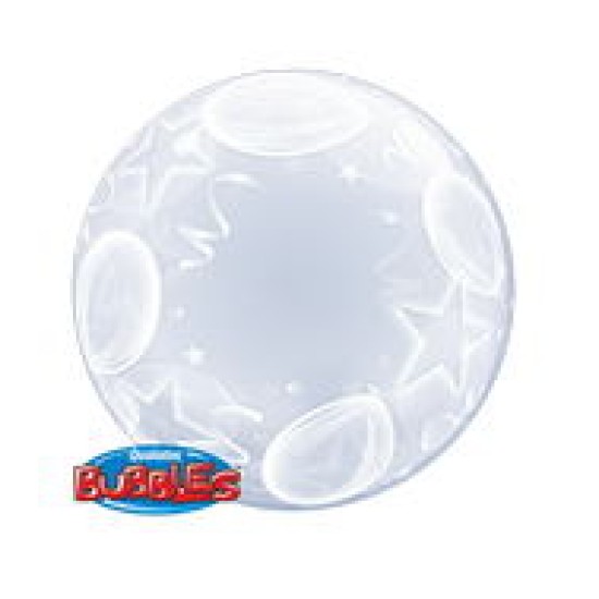 16661	24" Deco Bubble Balloons And Stars 