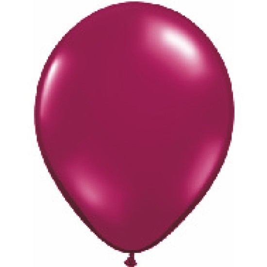 43739	11" Qualatex Latex Balloons SPARKLING BURGUNDY 棗紅色橡膠氣球