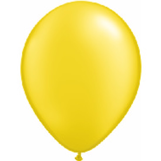 43771	11" Qualatex Latex Balloons Pearl CITRINE 檸檬黃珠光橡膠氣球