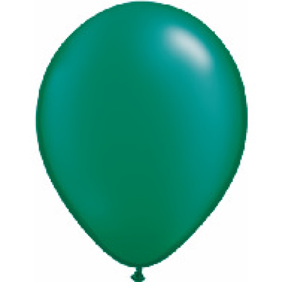 43772	11" Qualatex Latex Balloons Pearl EMERALD 