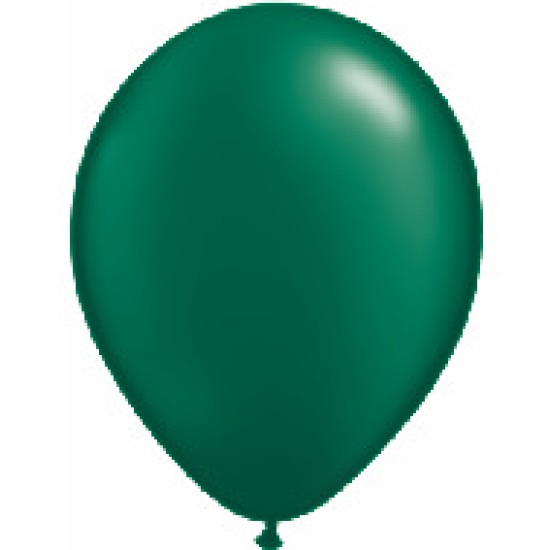 43773	11" Qualatex Latex Balloons Pearl FOREST GREEN