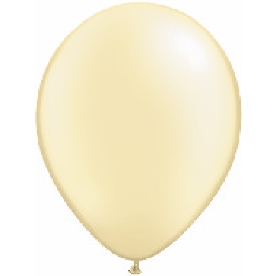 43775	11" Qualatex淡黃色珍珠乳膠氣球