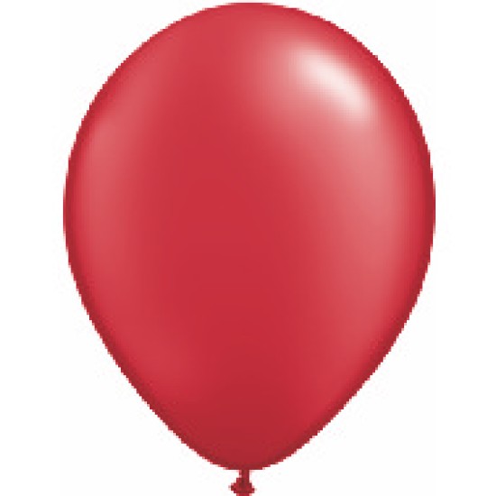 43785	11吋Qualatex 珍珠紅色乳膠氣球