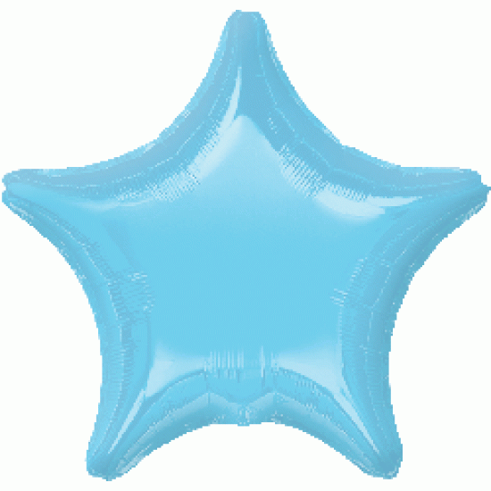 18" Iridescent Pearl Lite Blue Decorator Star
