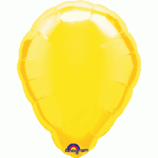 18" Metallic Yellow Perfect Balloon