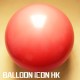 15883     36吋珊瑚橙色大圓形乳膠氣球