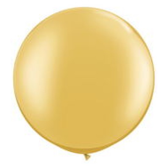 38422     30" Qualatex Latex Balloons GOLD   30吋金色大乳膠氣球