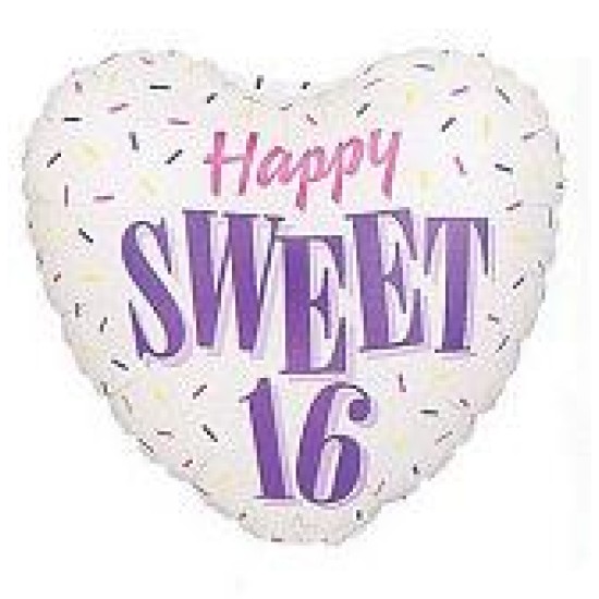 16476	Sweet 16 One Sided Balloon