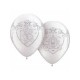 99292 11" 灰姑娘珍珠白色乳膠氣球