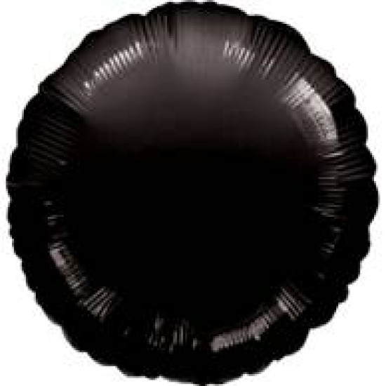 00681 18吋黑色圓形鋁膜氣球