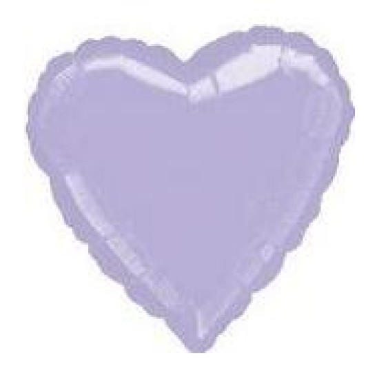 32" Lilac Heart Jumbo Mylar  Balloon