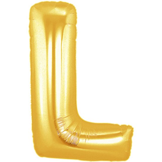 36吋大金色字母鋁膜氣球L
