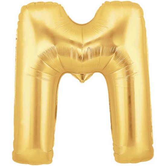 36吋大金色字母鋁膜氣球M