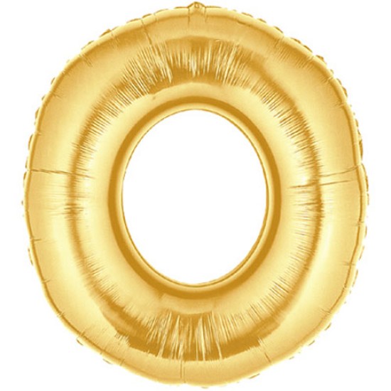 36吋大金色字母鋁膜氣球O