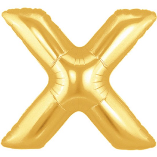 36吋大金色字母鋁膜氣球X