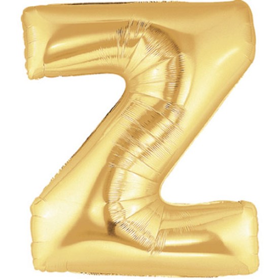 36吋大金色字母鋁膜氣球Z