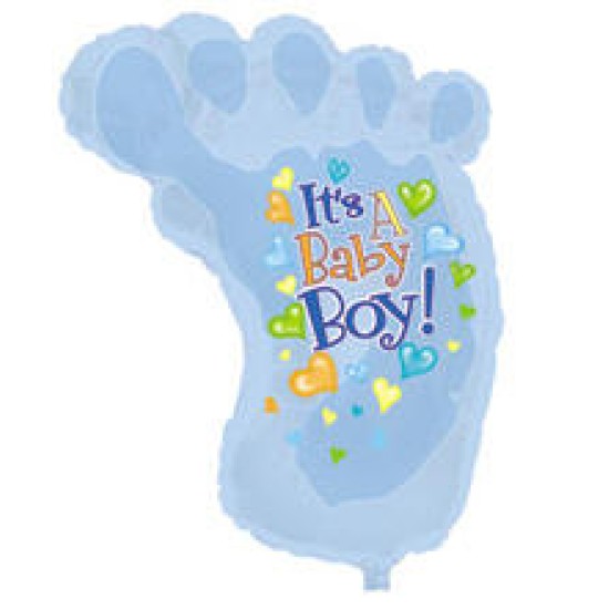 434205 30” It's a Baby Boy Foot寶寶小腳板大氣球