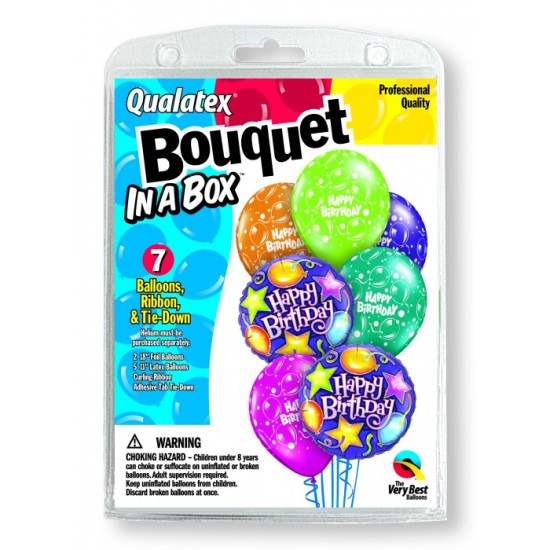 75824 7 Balloons Birthday Party Bouquet