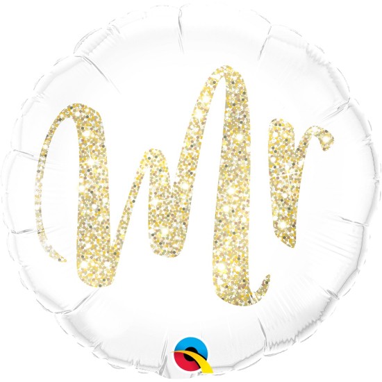 57313 18" Mr Gold Foil Balloon 先生金色鋁膜氣球