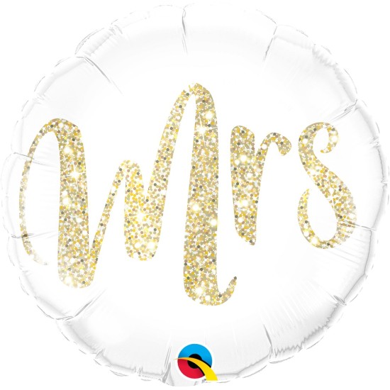 57316 18" Mrs Gold Foil Balloon 太太金色鋁膜氣球