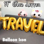 14"金色字母鋁膜氣球